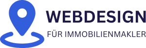 Webdesign Immobilienmakler blau